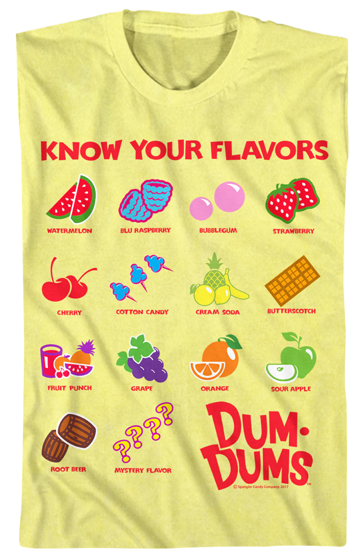 Know Your Flavors Dum-Dums T-Shirt