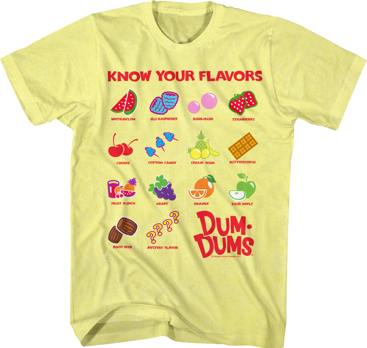 Know Your Flavors Dum-Dums T-Shirt