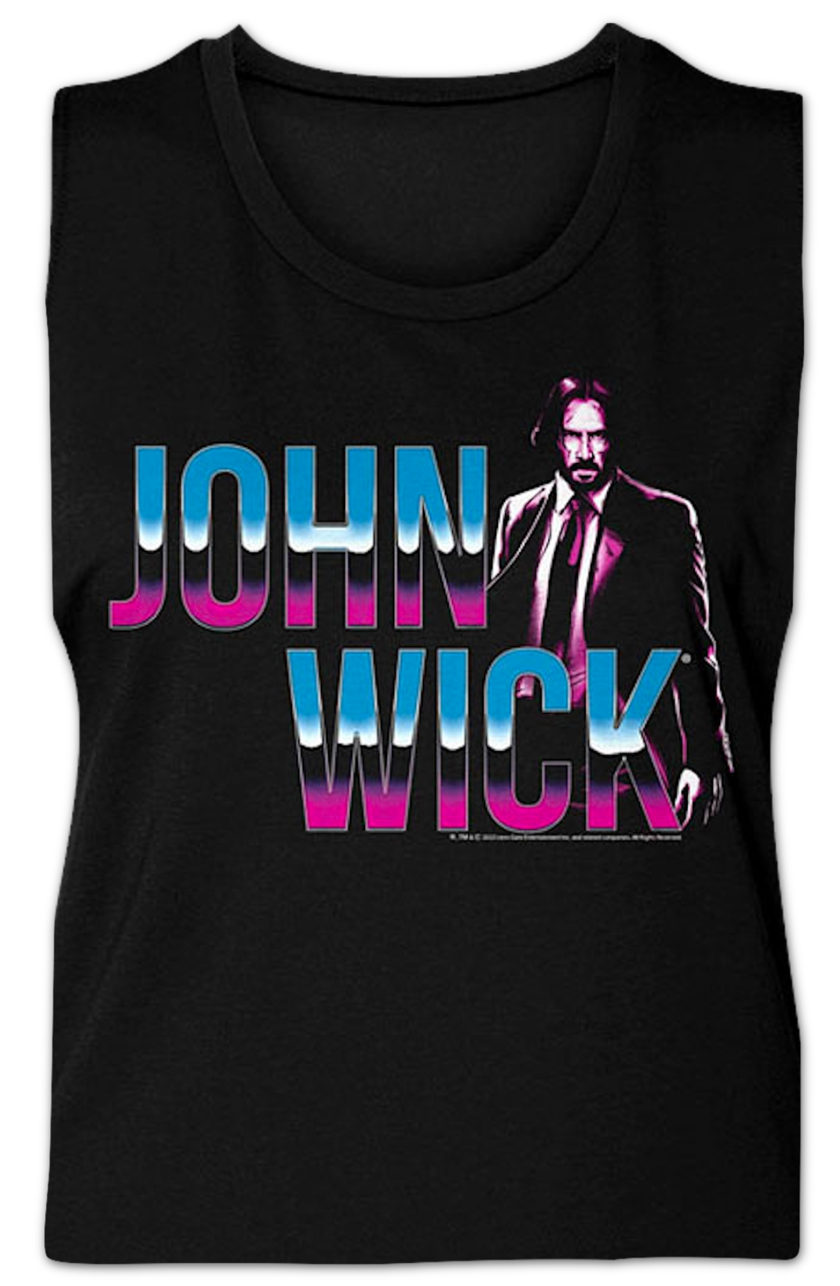 Ladies Retro John Wick Muscle Tank Top