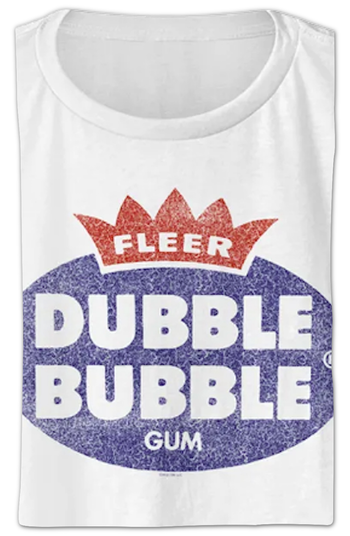 Ladies Vintage Logo Dubble Bubble Crop Top