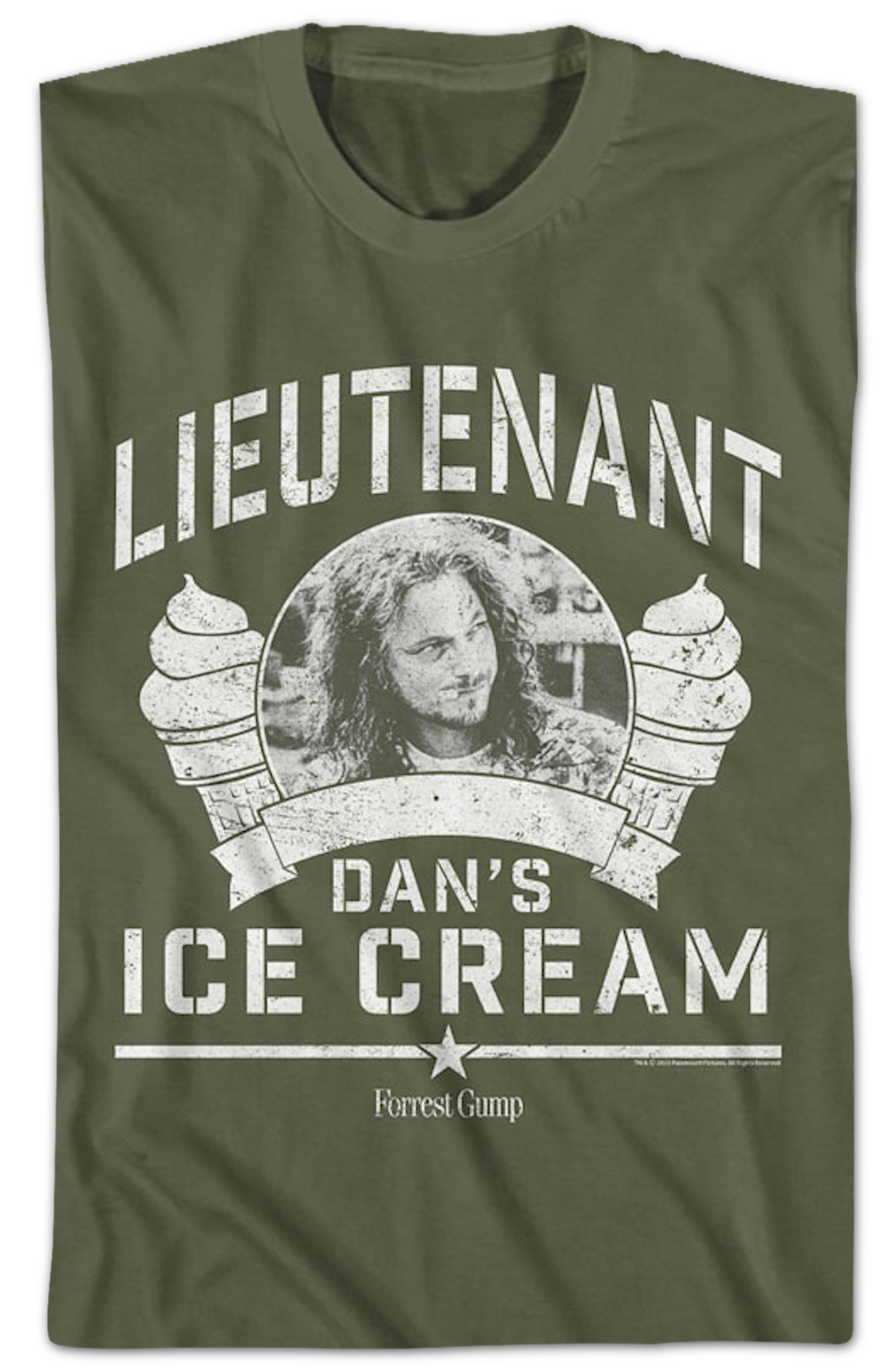 Lieutenant Dan's Ice Cream Forrest Gump T-Shirt