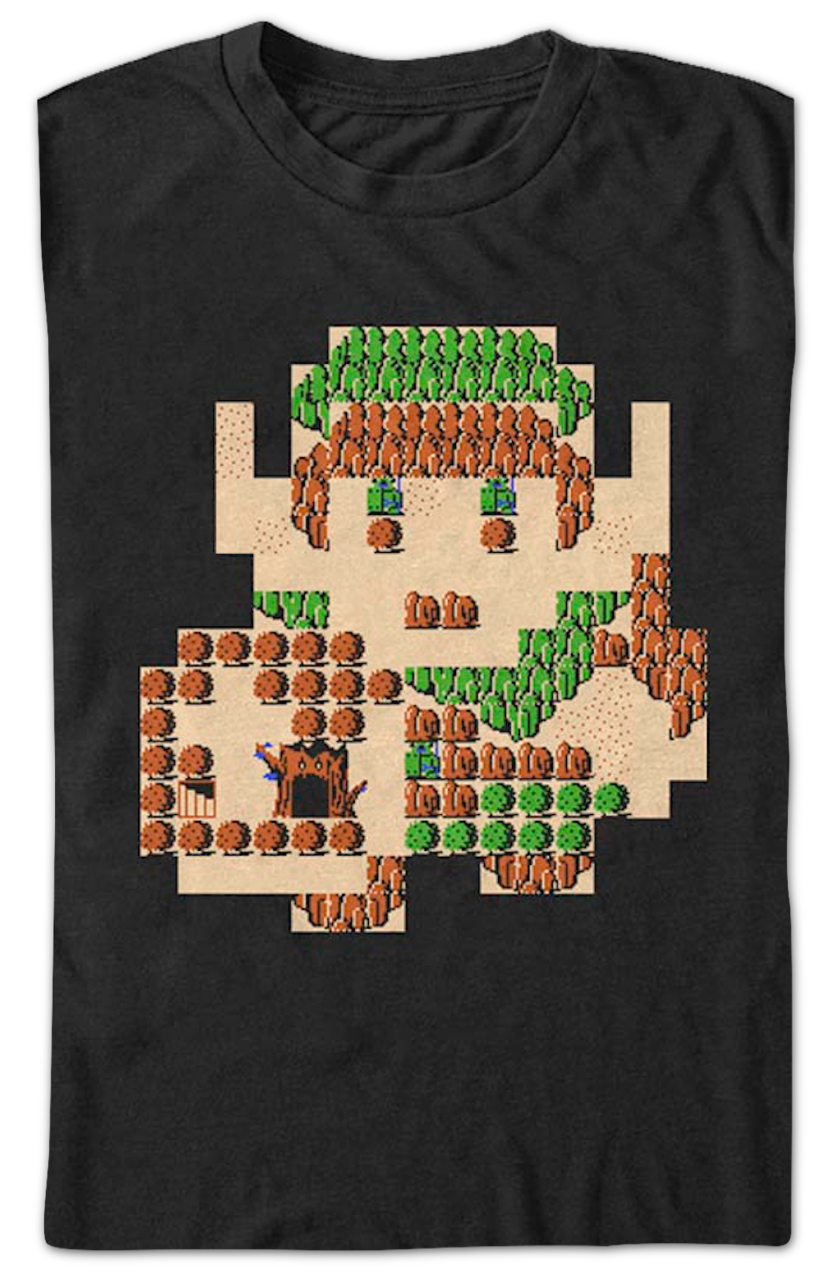 Link Overworld Map Legend of Zelda T-Shirt