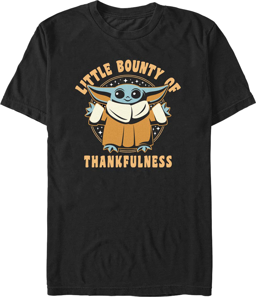 Little Bounty Of Thankfulness The Mandalorian Star Wars T-Shirt