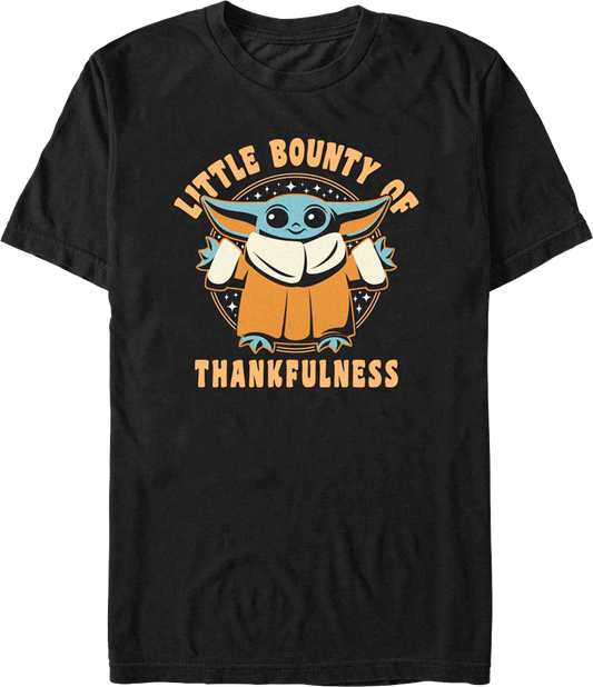 Little Bounty Of Thankfulness The Mandalorian Star Wars T-Shirt