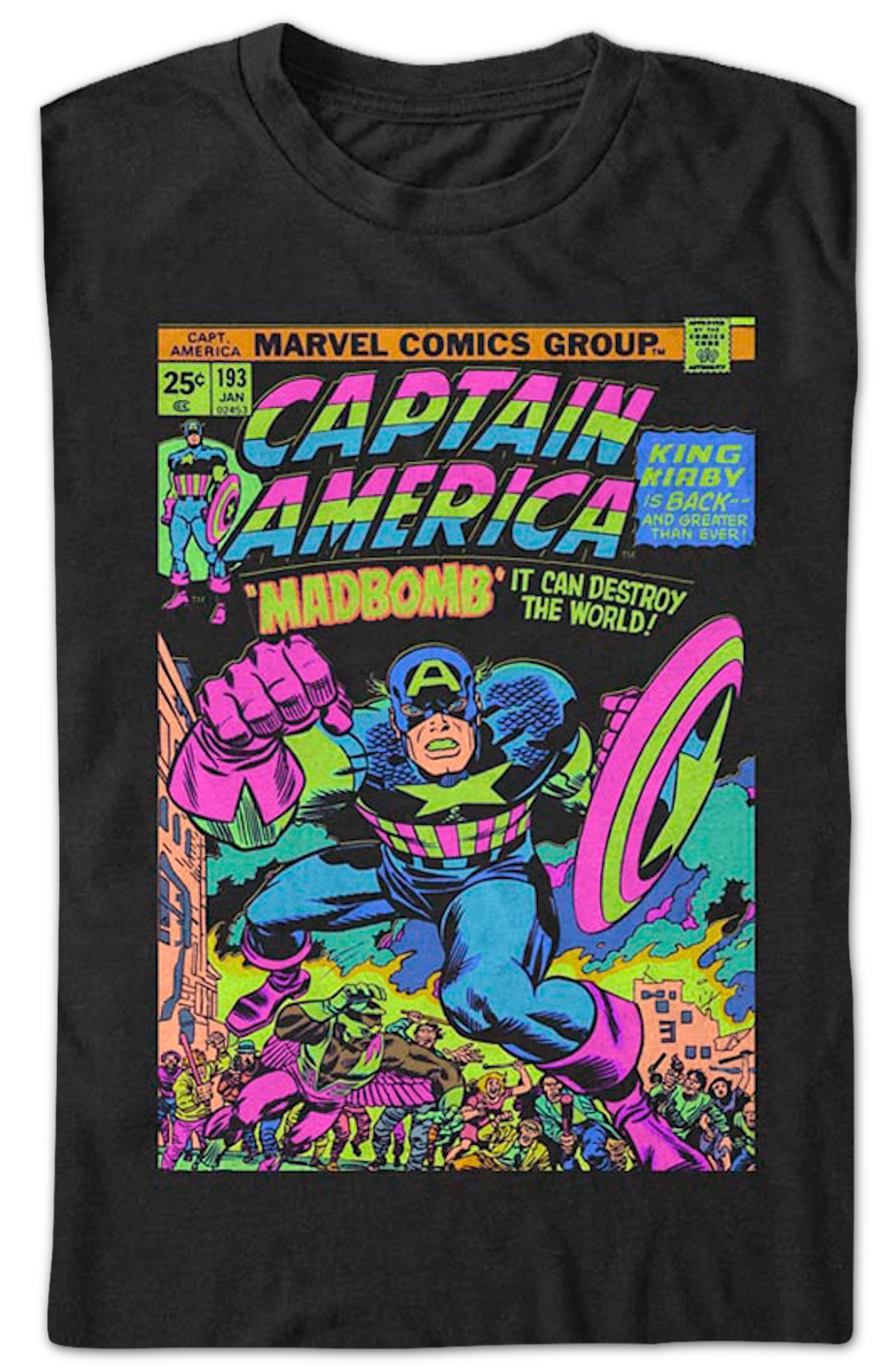 Madbomb Captain America Marvel Comics T-Shirt