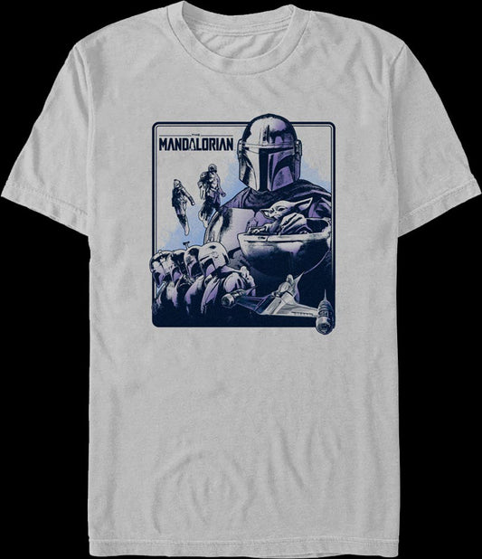 Mandalorian Character Collage Star Wars T-Shirt