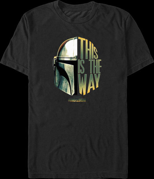 Mandalorian This Is The Way Helmet Star Wars T-Shirt