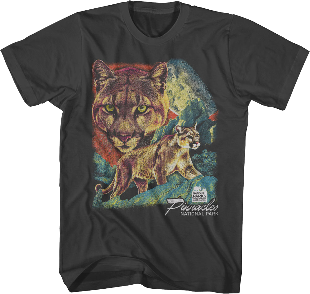 Mountain Lion Collage Pinnacles National Park T-Shirt
