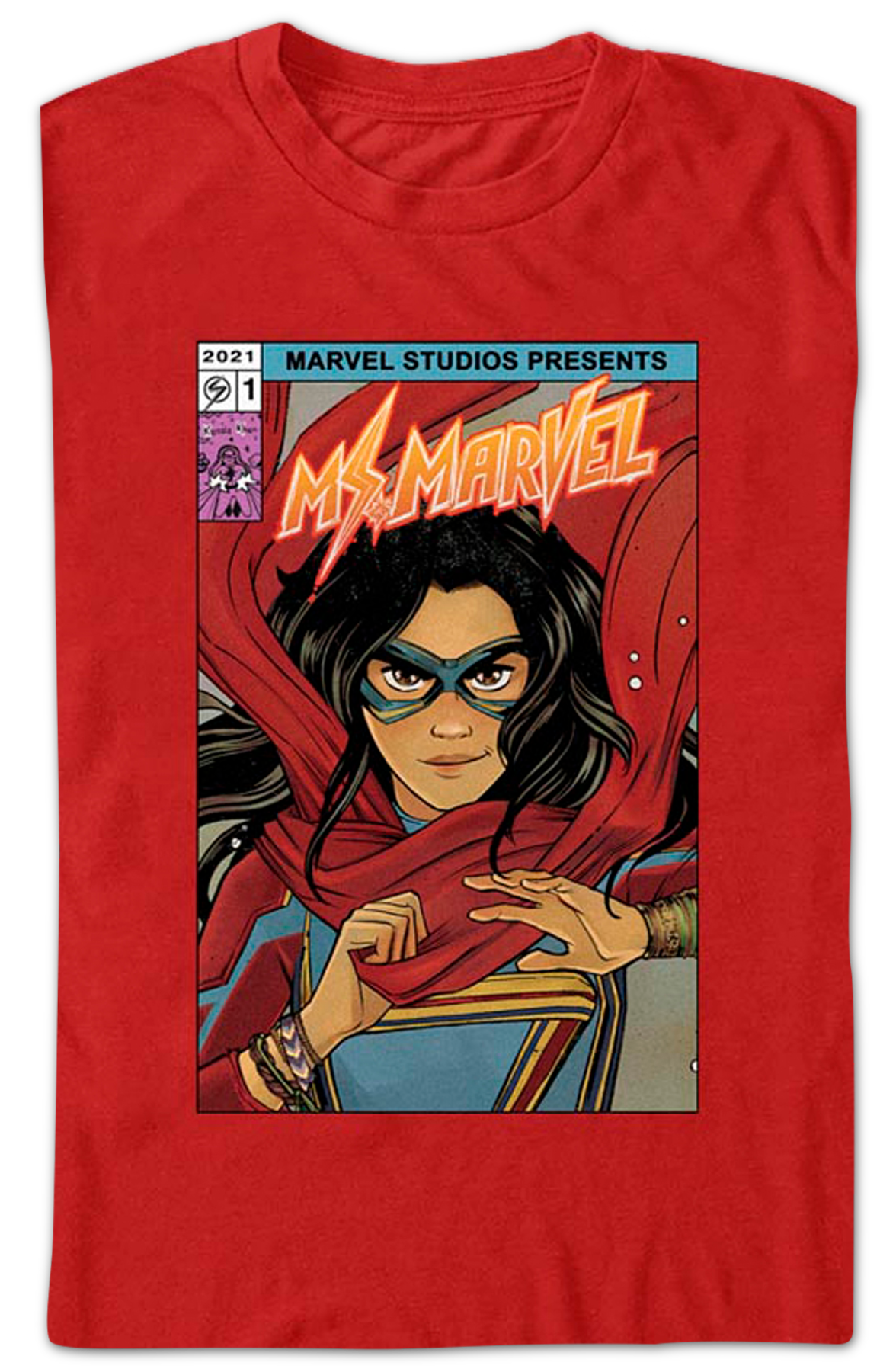 Ms. Marvel Comic Book Cover Marvel Comics T-Shirt