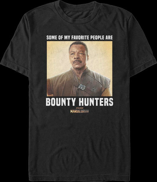 My Favorite People Are Bounty Hunters Mandalorian Star Wars T-Shirt