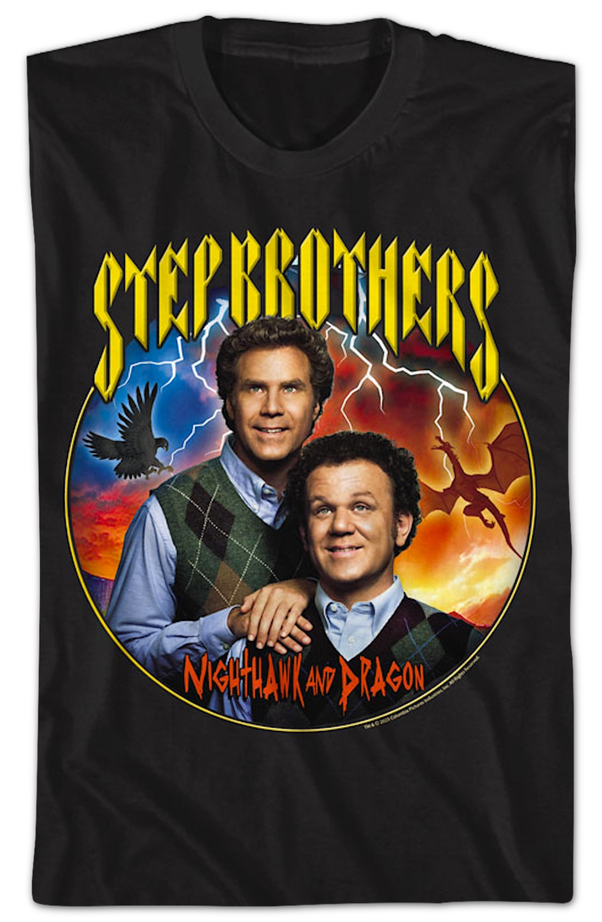 Nighthawk And Dragon Step Brothers T-Shirt