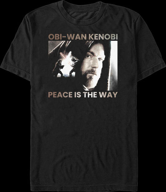 Obi-Wan Kenobi Peace Is The Way Star Wars T-Shirt
