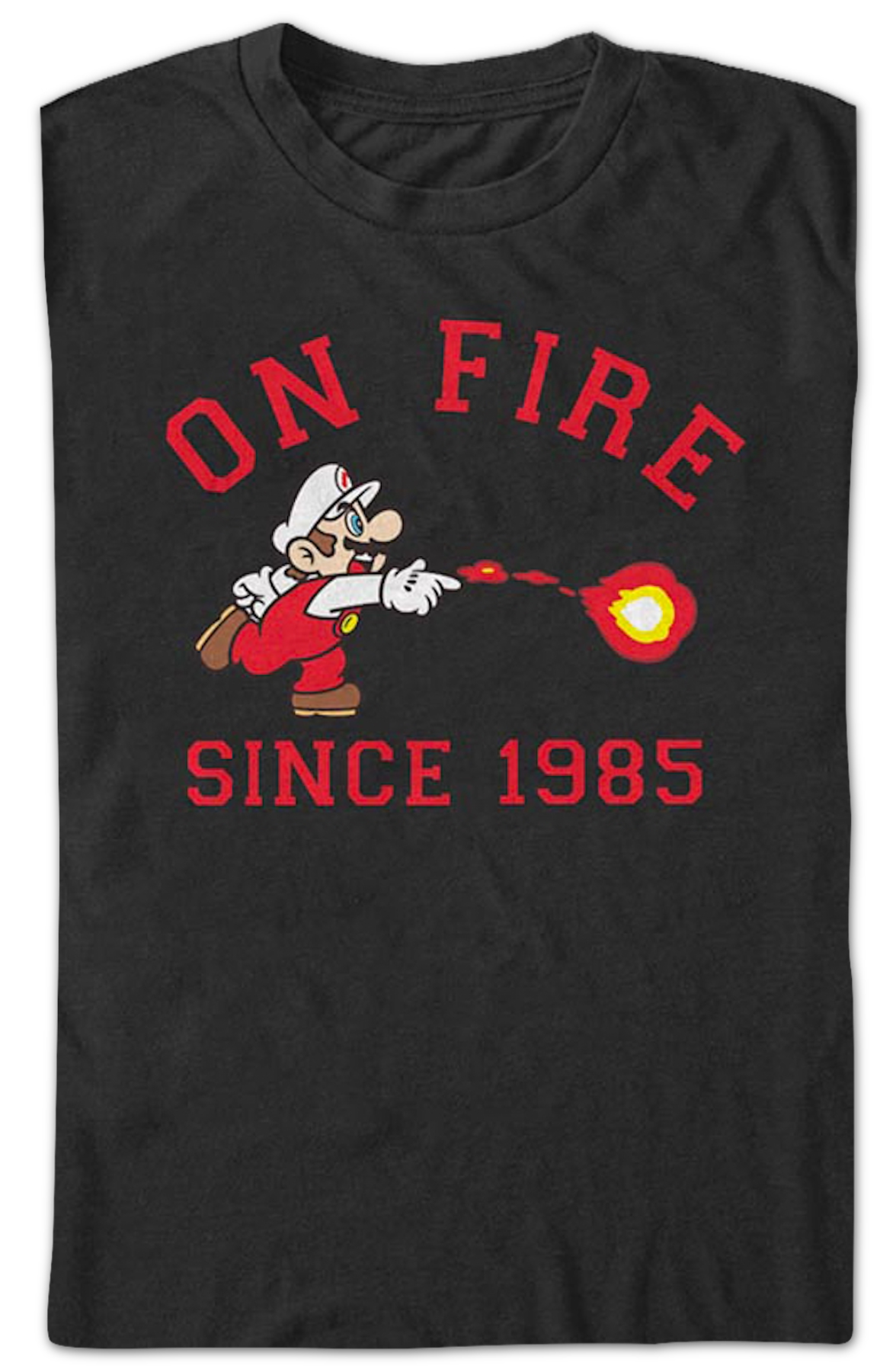 On Fire Since 1985 Super Mario Bros. Nintendo T-Shirt