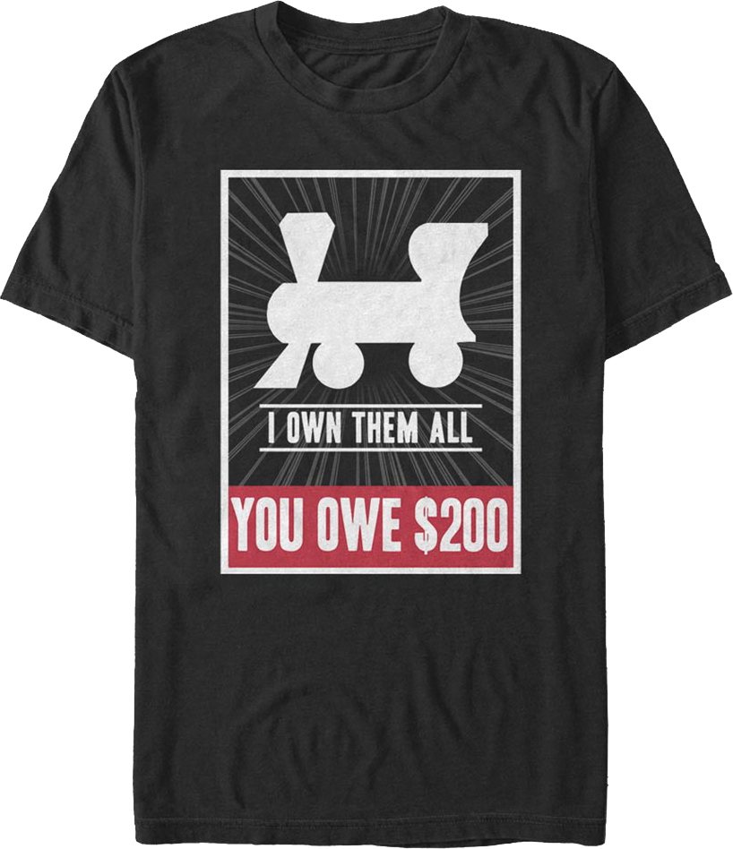 Own All Railroads Monopoly T-Shirt