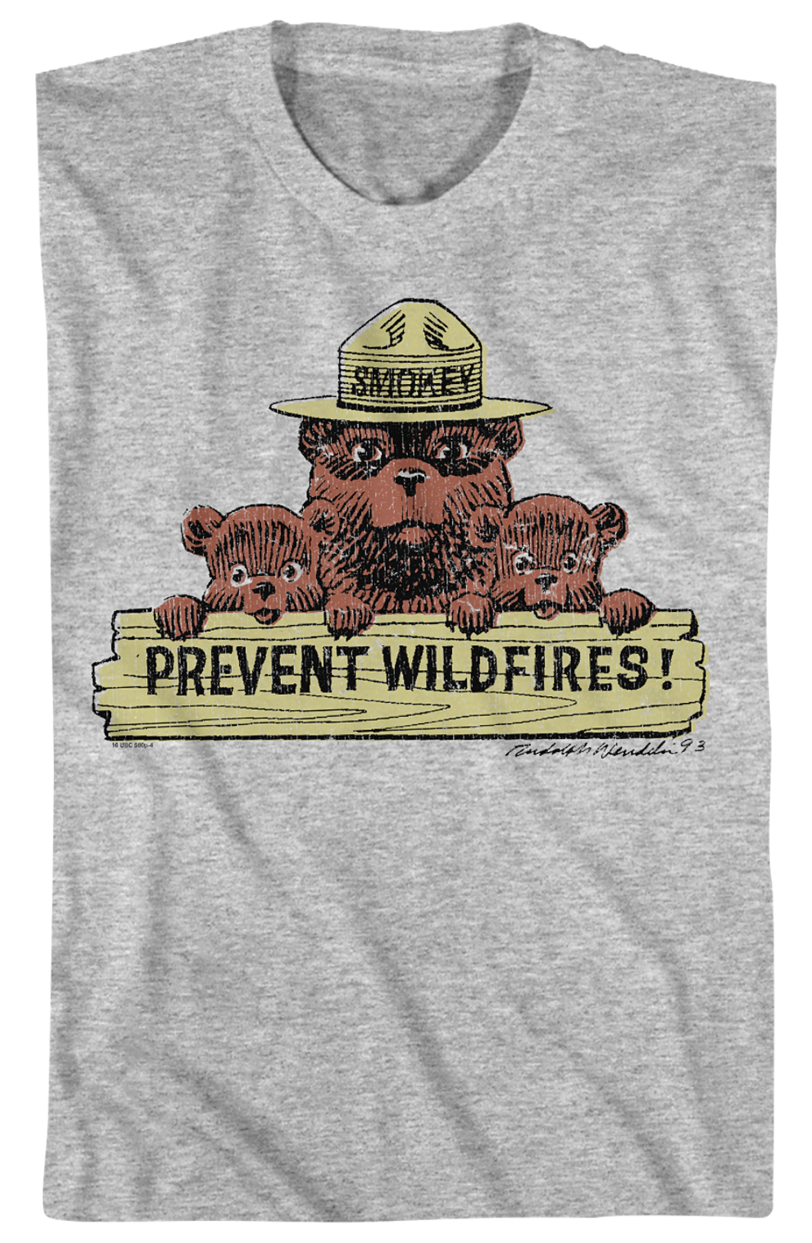 Prevent Wildfires Smokey Bear T-Shirt