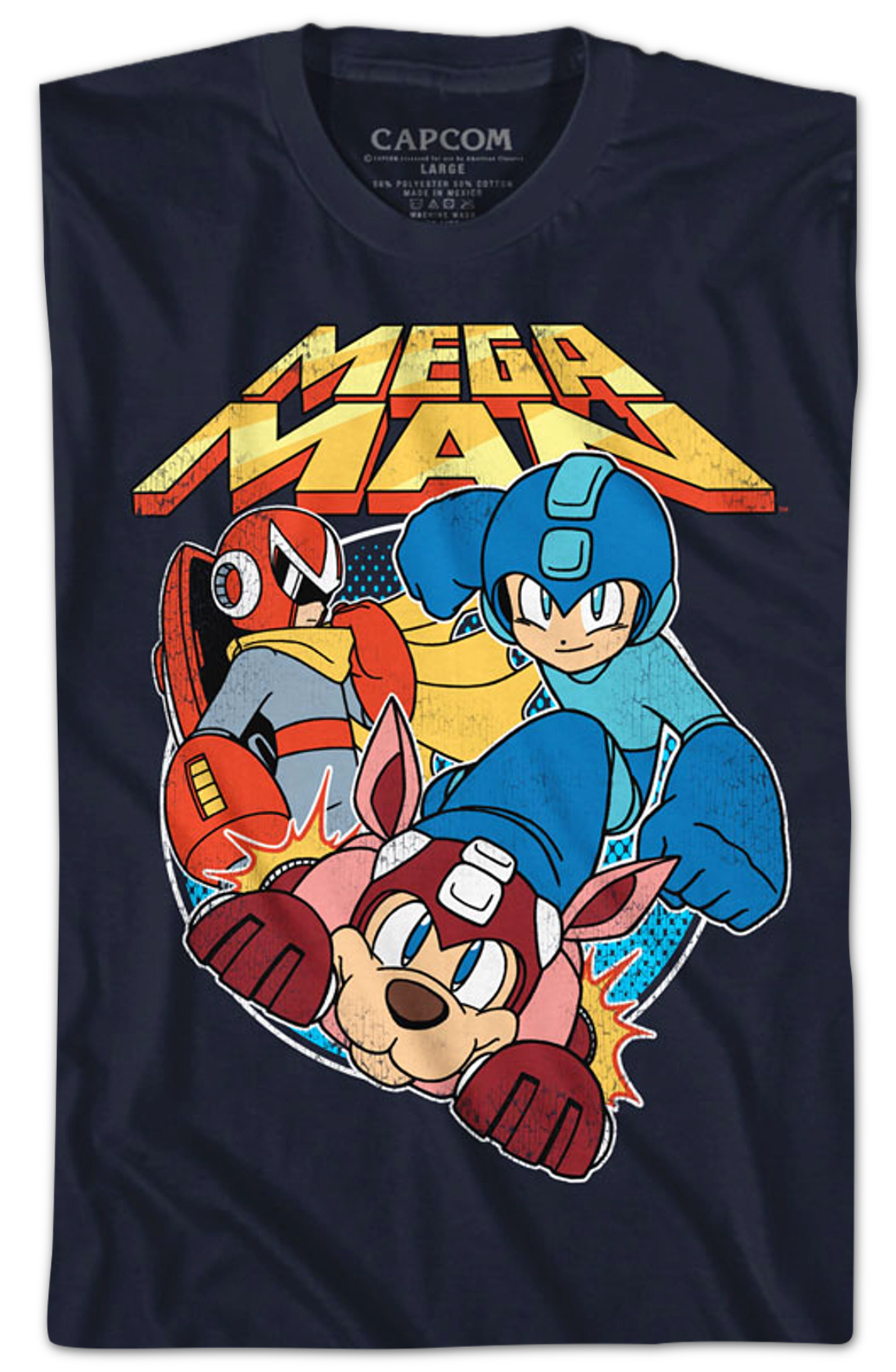 Proto Man Rush and Mega Man T-Shirt