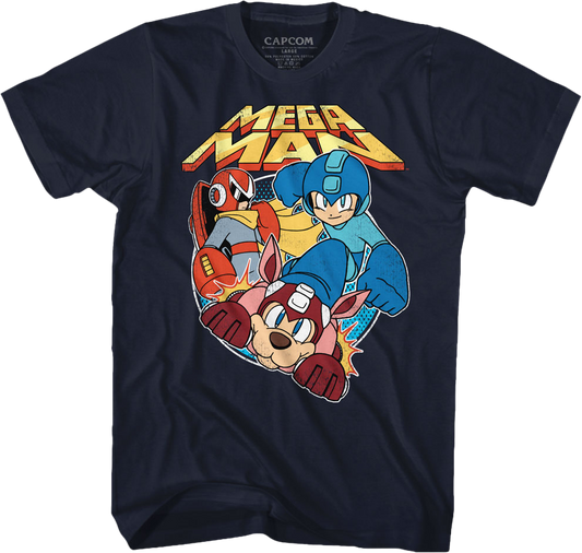 Proto Man Rush and Mega Man T-Shirt