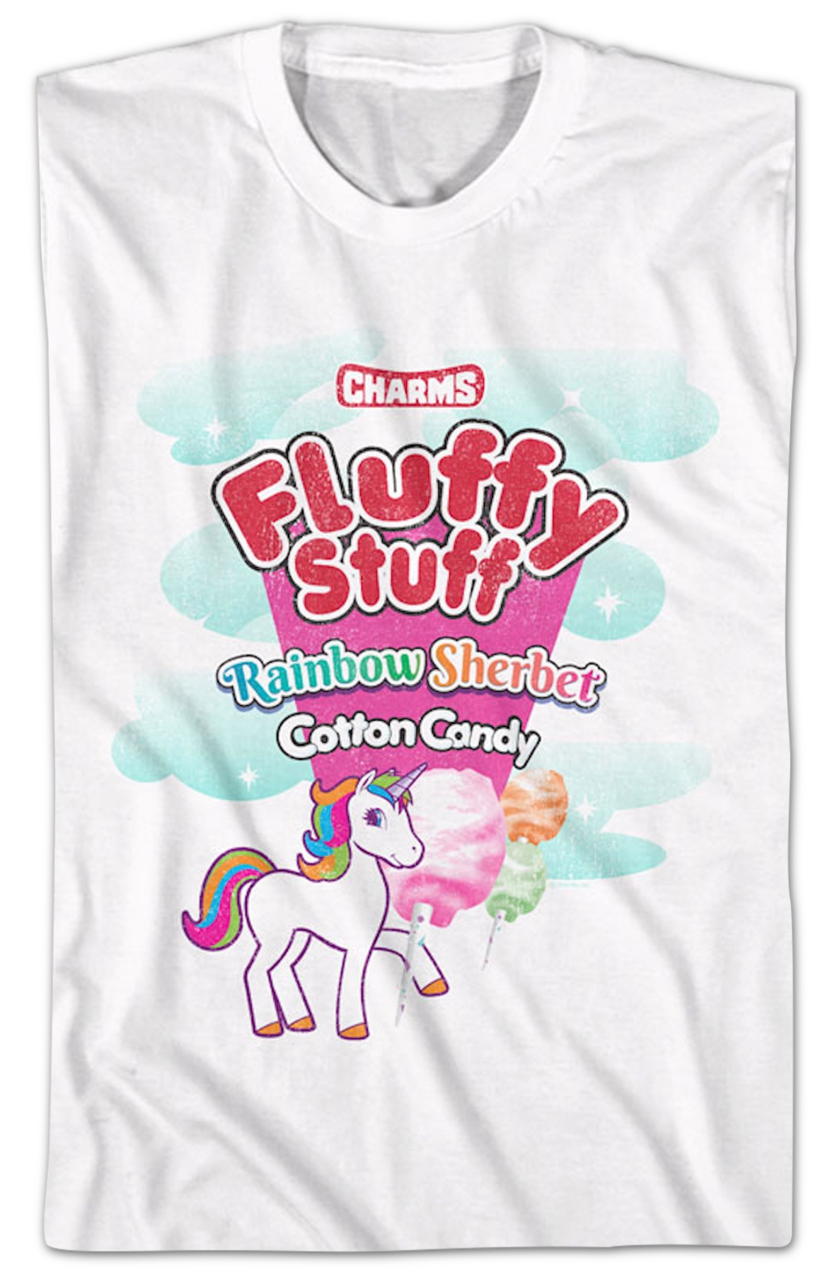 Rainbow Sherbet Cotton Candy Fluffy Stuff T-Shirt