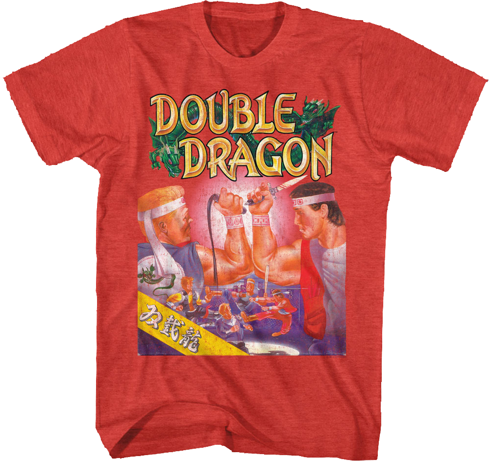 Red Box Art Double Dragon T-Shirt