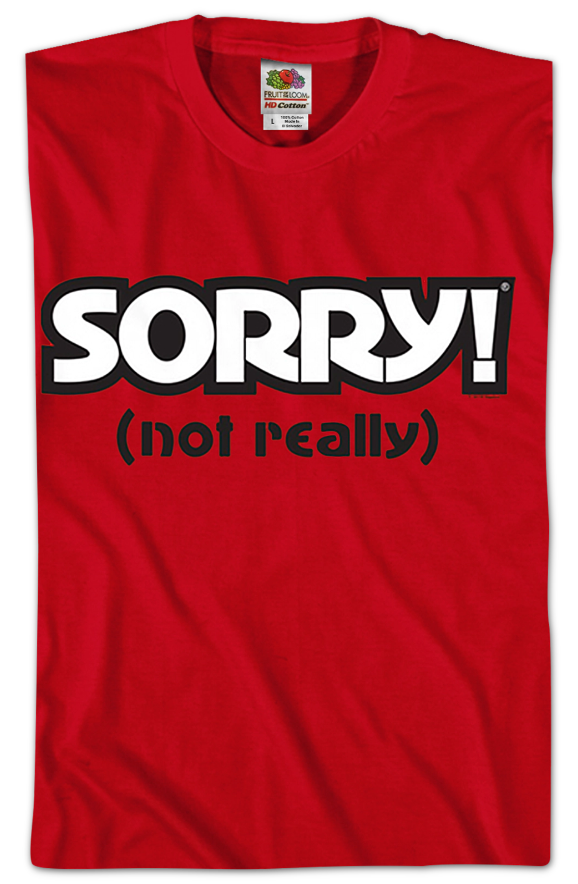 Red Sorry T-Shirt