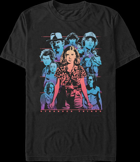 Retro Collage Stranger Things T-Shirt