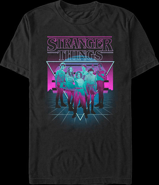 Retro Neon Stranger Things T-Shirt