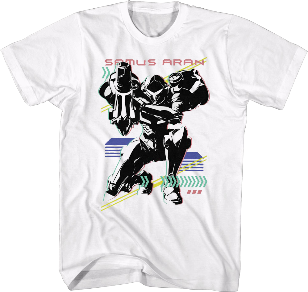 Retro Samus Aran Nintendo T-Shirt