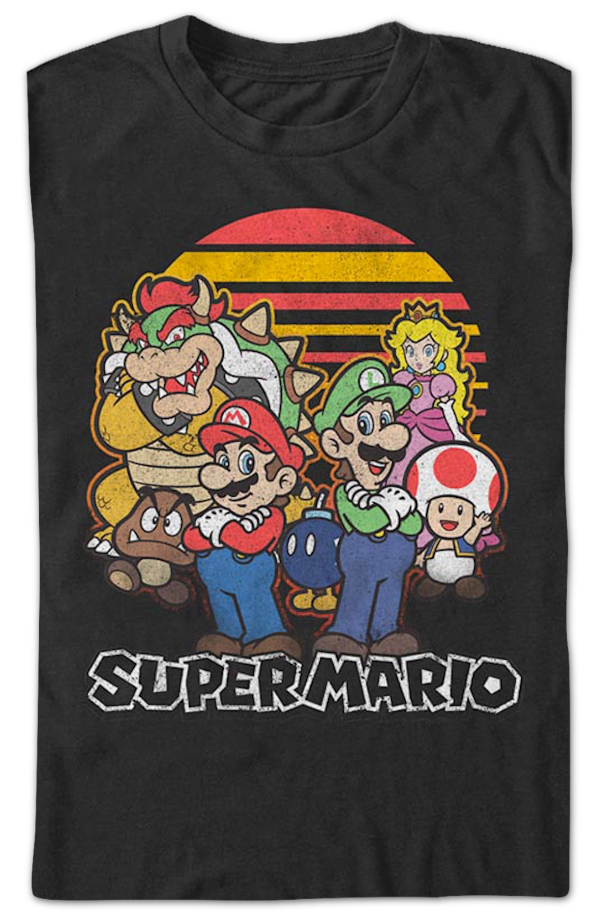 Retro Sunset Super Mario Bros. T-Shirt
