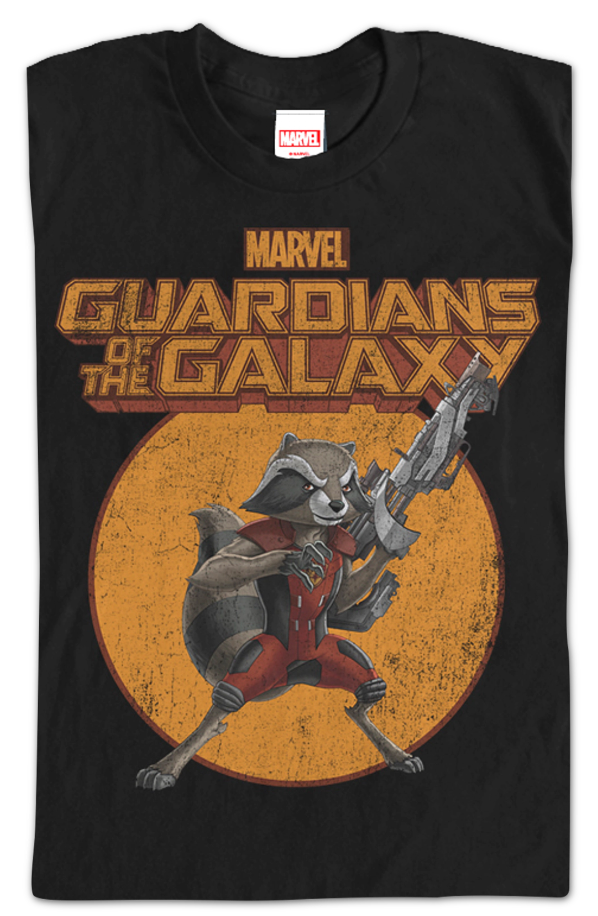 Rocket Raccoon Action Pose Guardians of the Galaxy T-Shirt