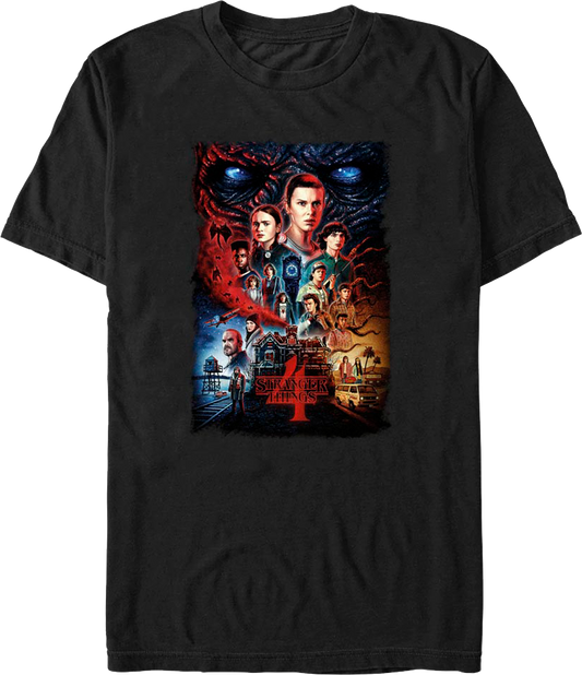 Season 4 Poster Stranger Things T-Shirt