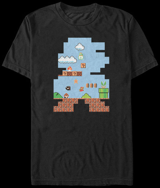 Shape of Super Mario T-Shirt