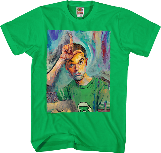 Sheldon Painting Big Bang Theory T-Shirt