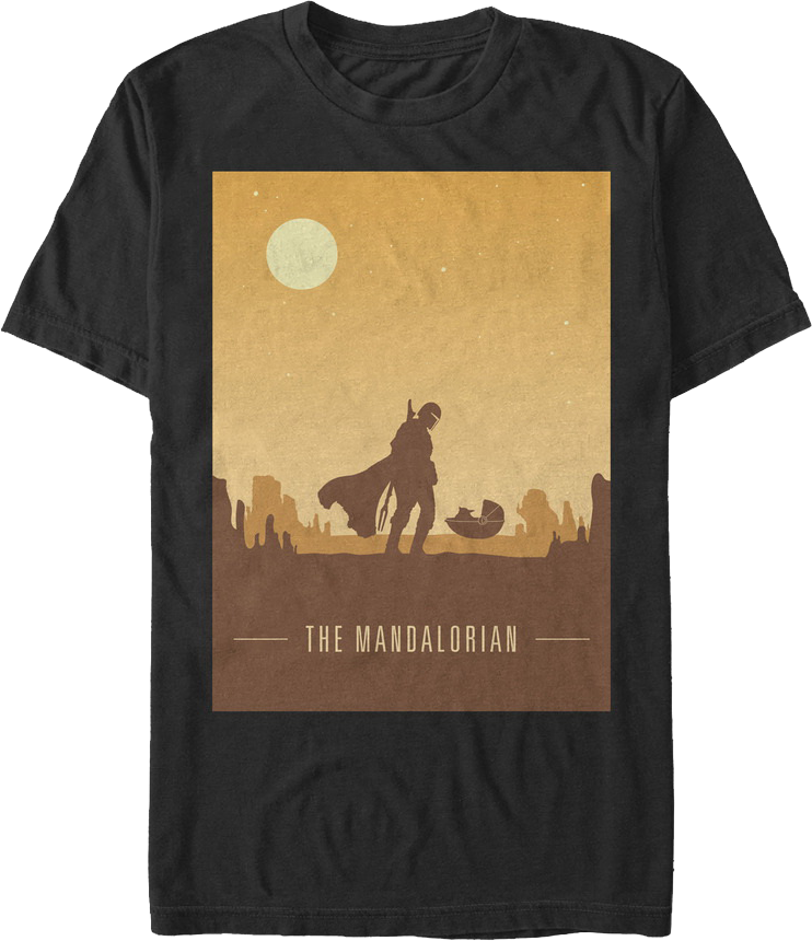 Silhouettes Star Wars The Mandalorian T-Shirt