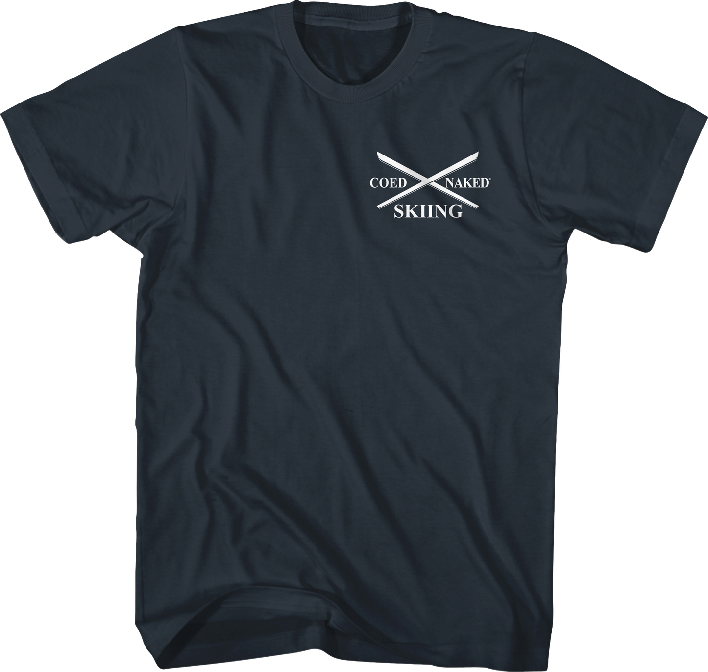 Skiing Coed Naked T-Shirt