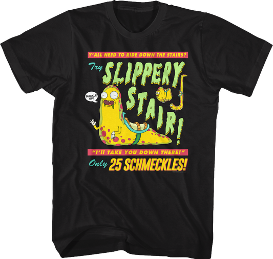 Slippery Stair Rick and Morty T-Shirt