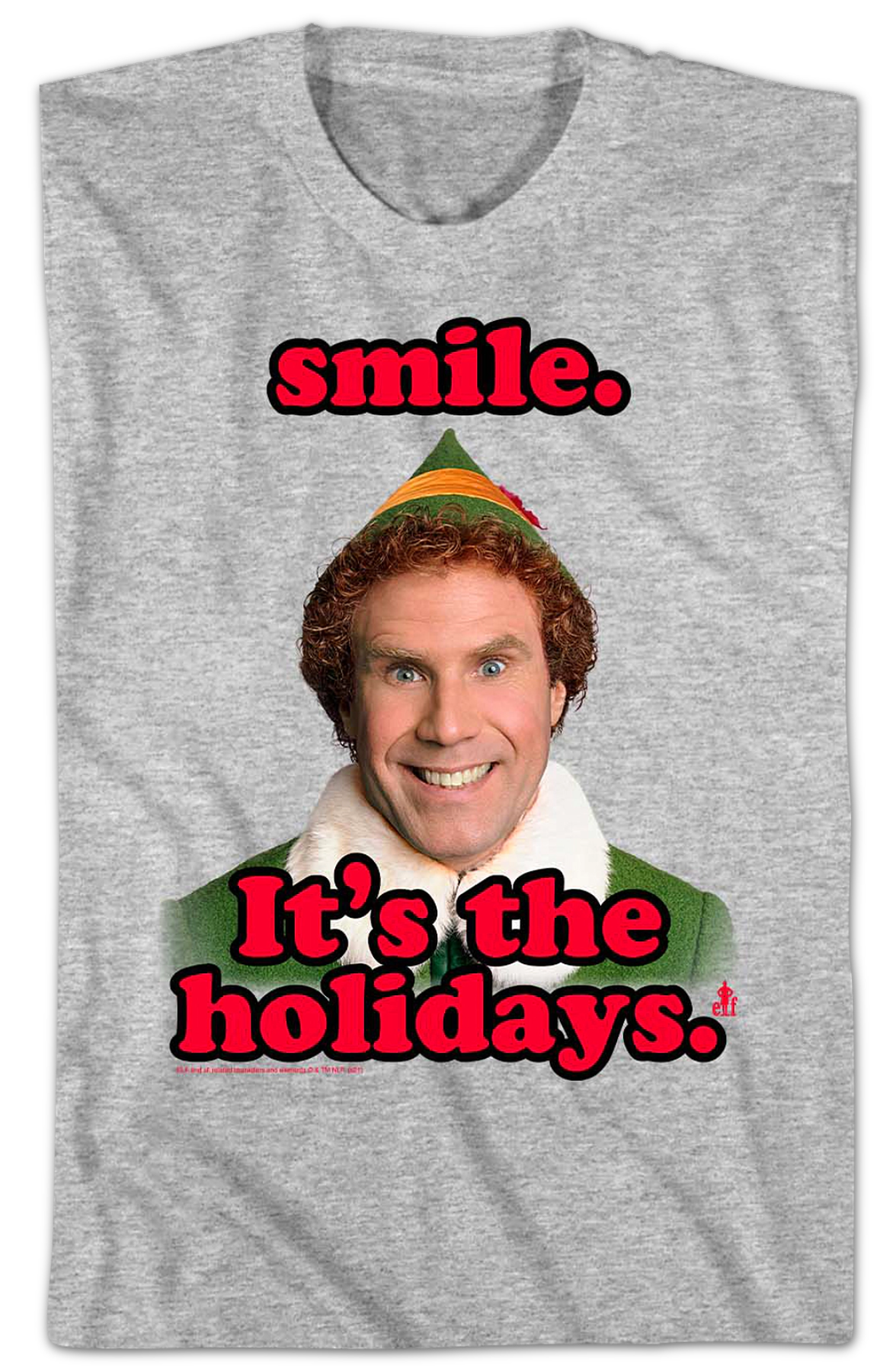 Smile It's The Holidays Elf T-Shirt