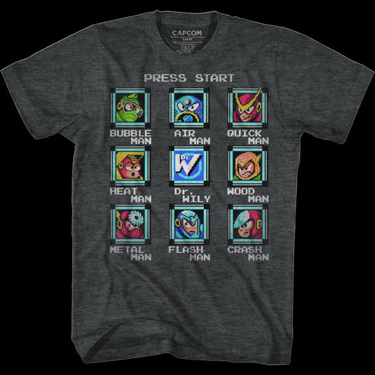 Start Screen Mega Man T-Shirt