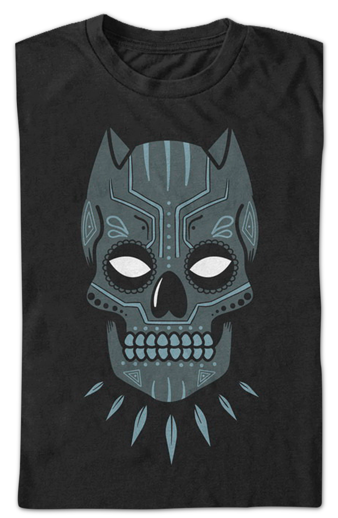 Sugar Skull Black Panther T-Shirt