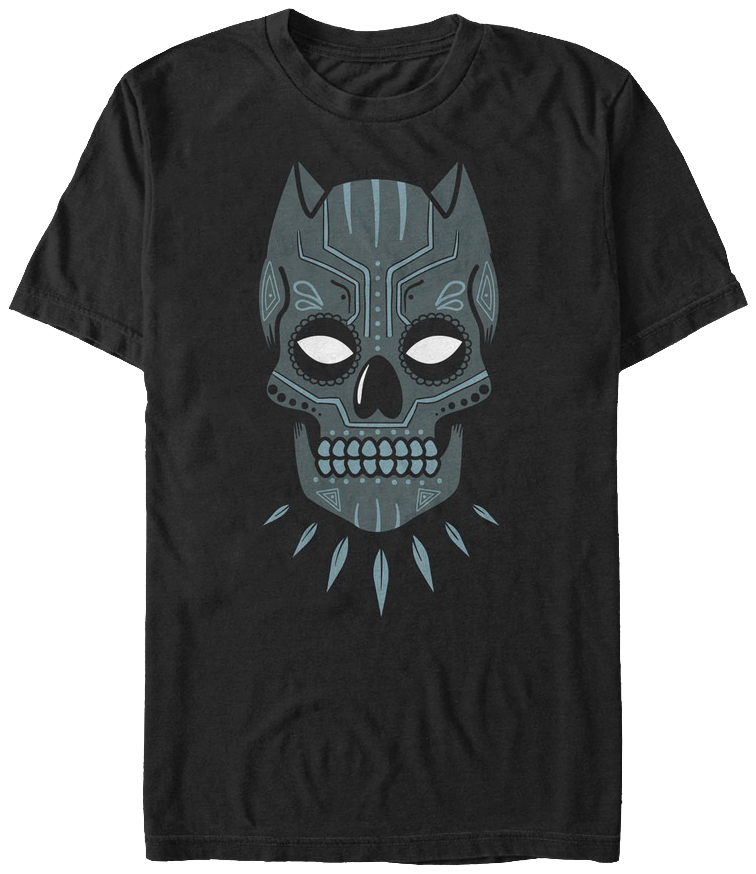 Sugar Skull Black Panther T-Shirt