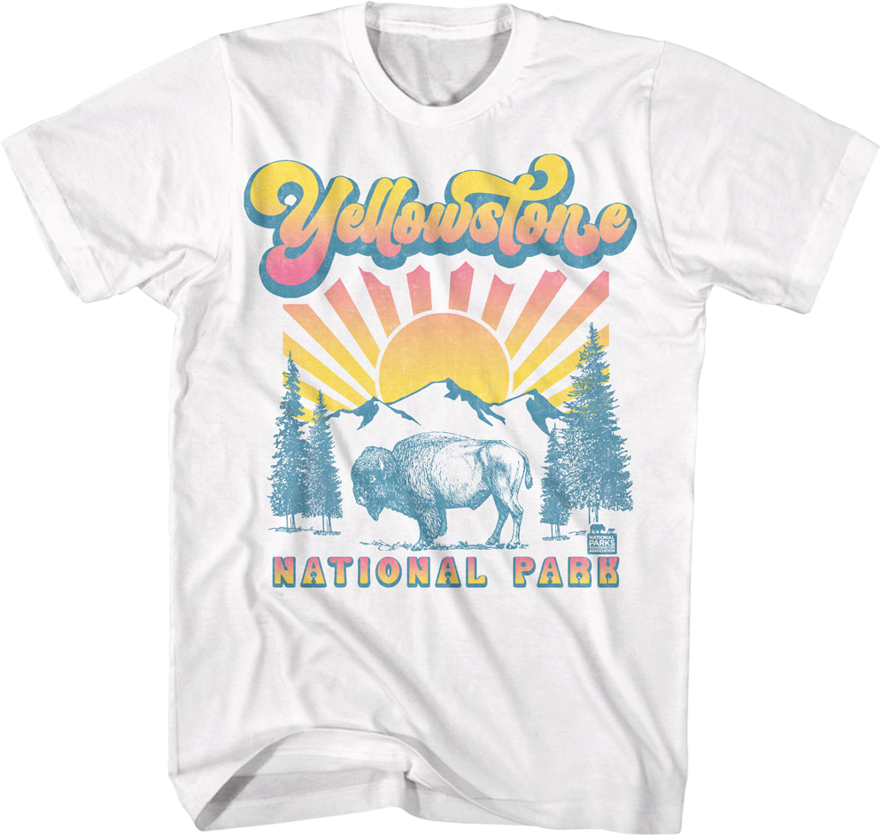 Sunset Yellowstone National Park T-Shirt
