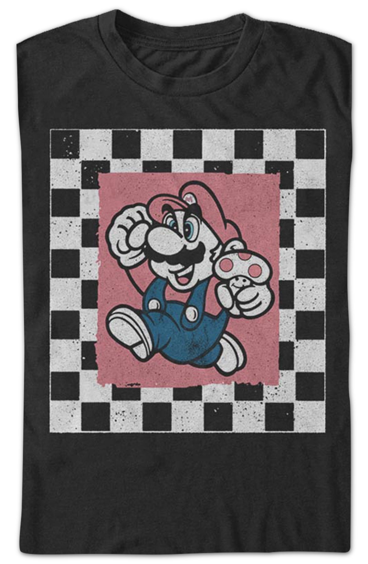 Super Mario Checkerboard Jump Nintendo T-Shirt