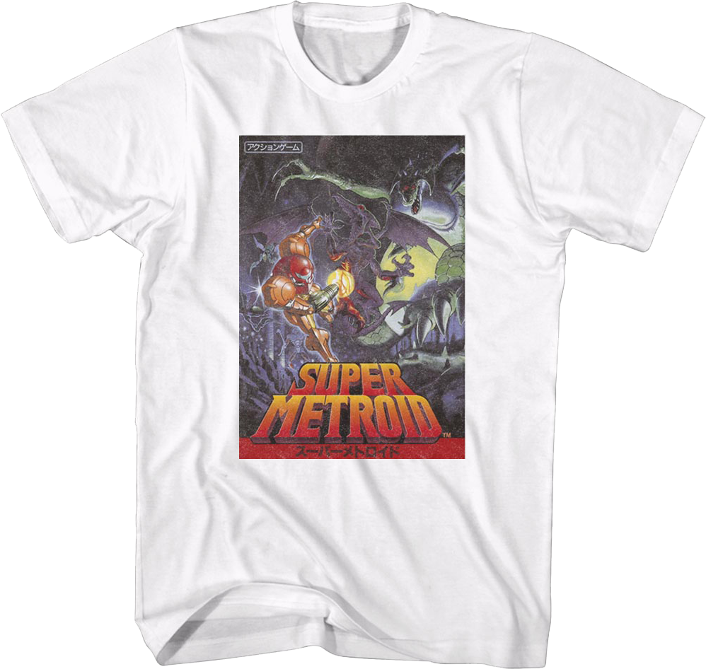 Super Metroid Japanese Poster Nintendo T-Shirt