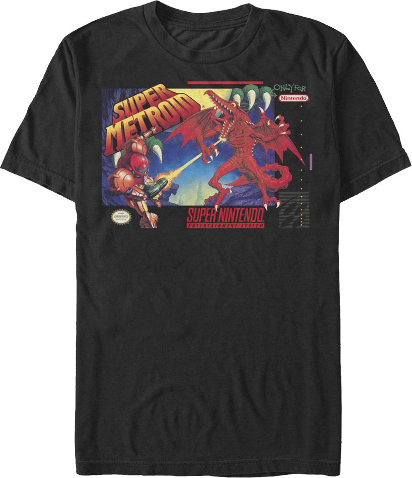 Super Metroid Cartridge Art Nintendo T-Shirt