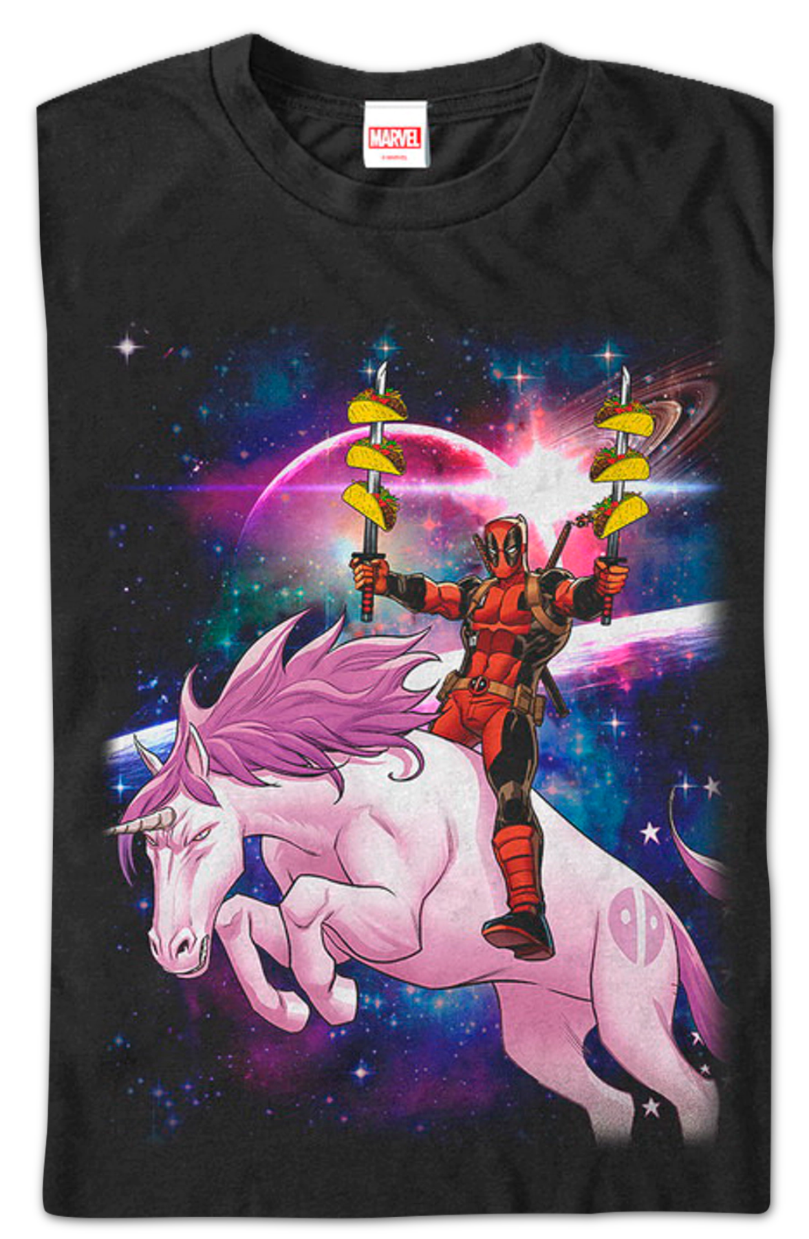 Tacos On A Unicorn Deadpool T-Shirt