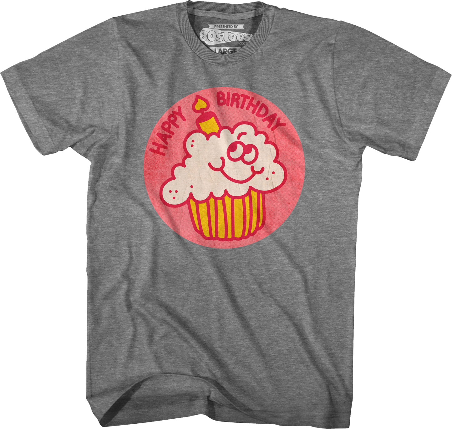 Happy Birthday Scratch & Sniff Sticker T-Shirt