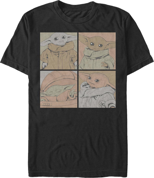 The Child Four Photos The Mandalorian Star Wars T-Shirt