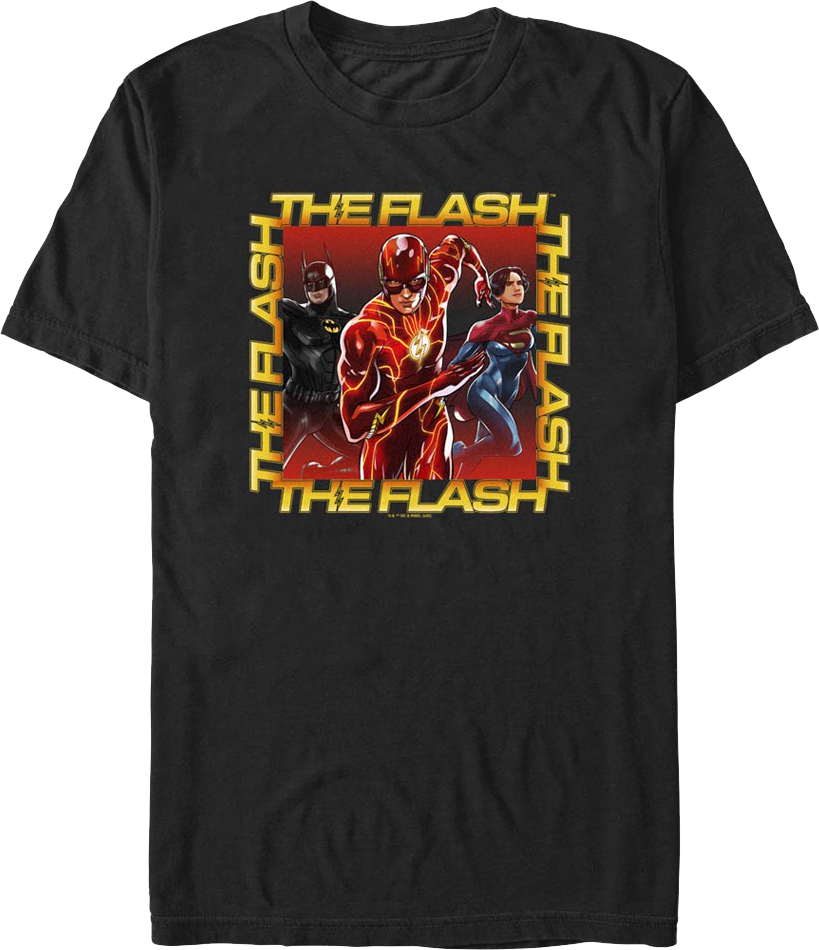 The Flash Hero Group Photo DC Comics T-Shirt