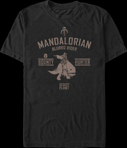 The Mandalorian Blurrg Rider Star Wars T-Shirt