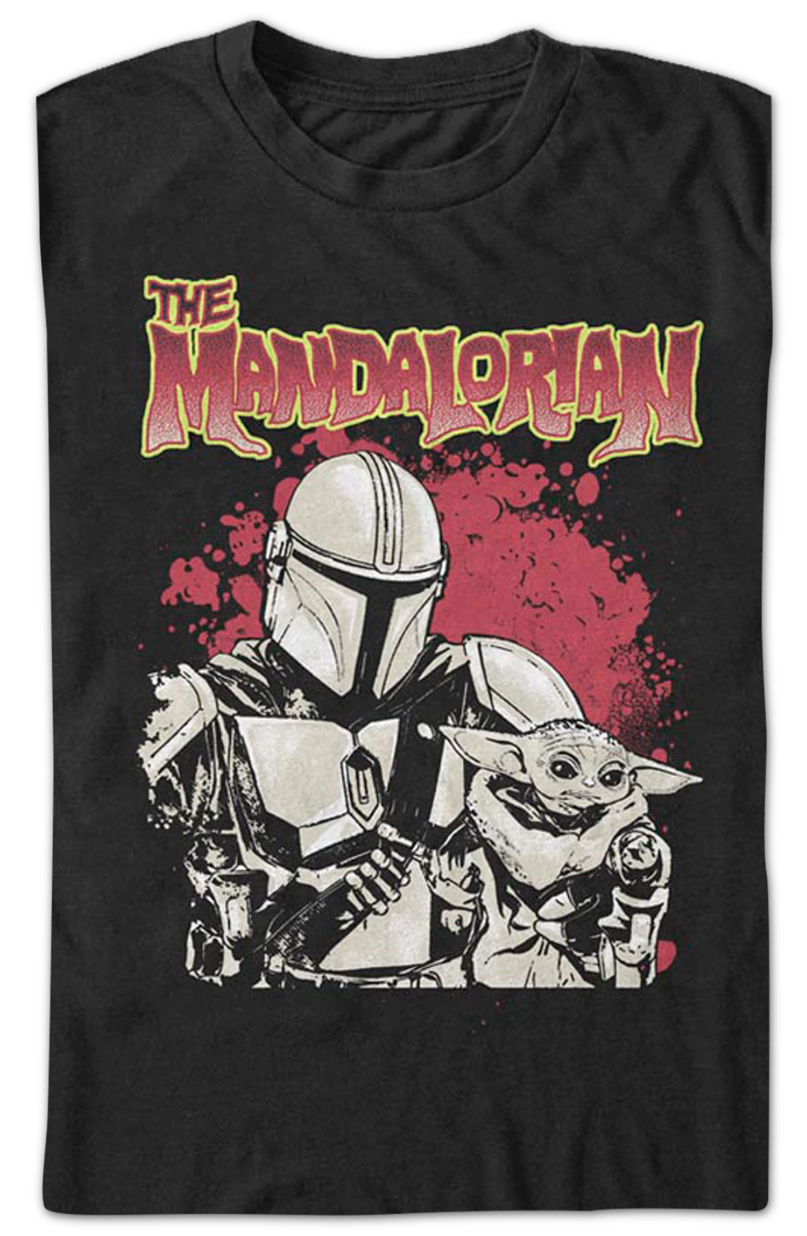 The Mandalorian Bounty Hunter And Child Star Wars T-Shirt