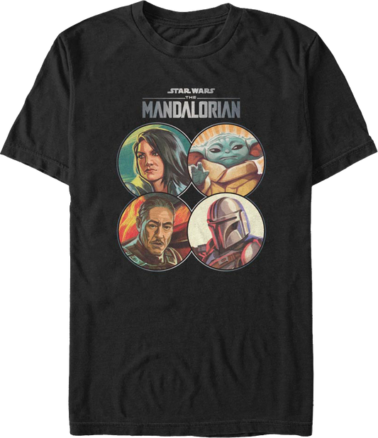 The Mandalorian Coin Collage Star Wars T-Shirt